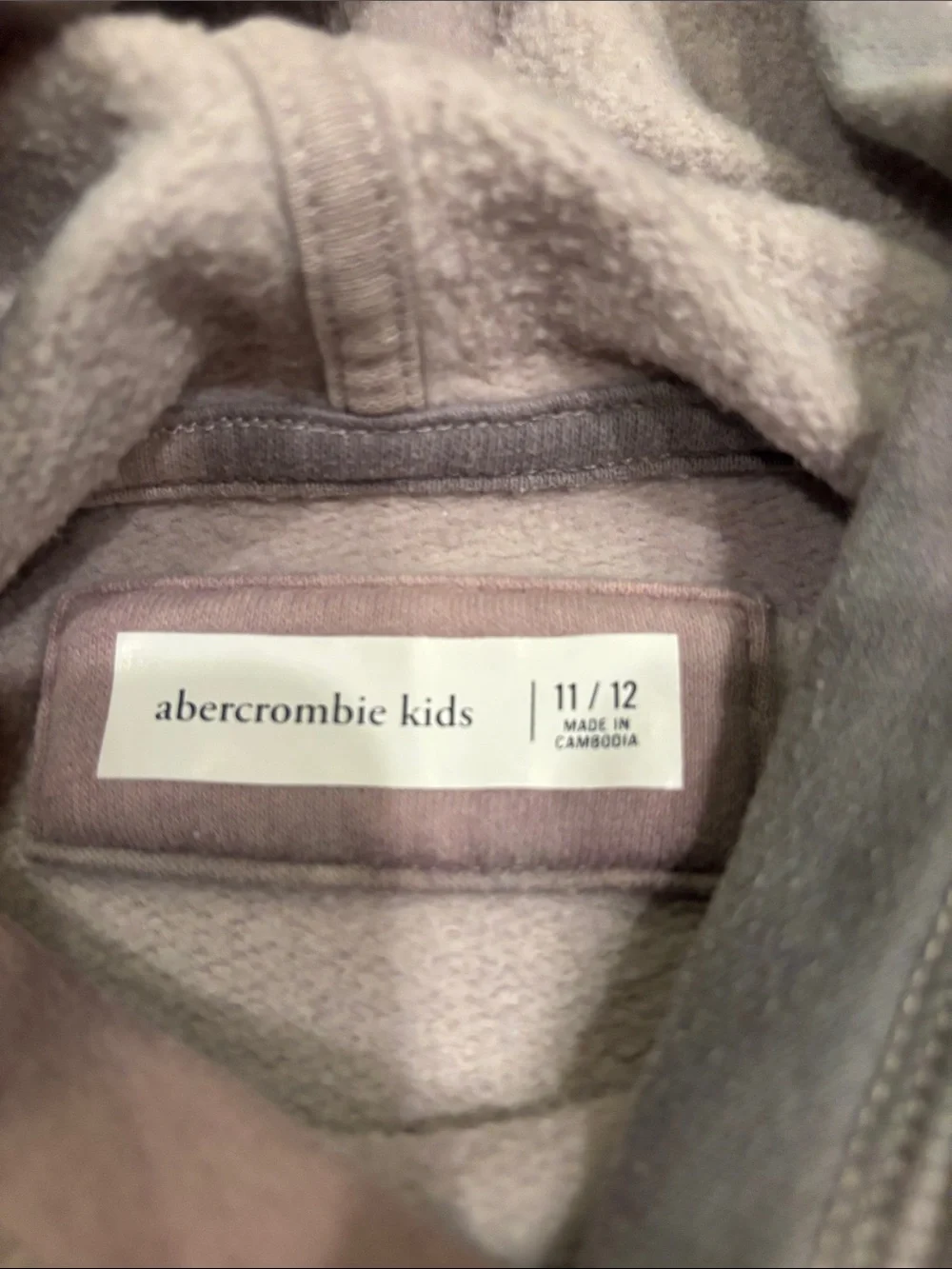 Abercrombie & Fitch Pastel Tie-Dye Hoodie - Pink, Gray, Cream